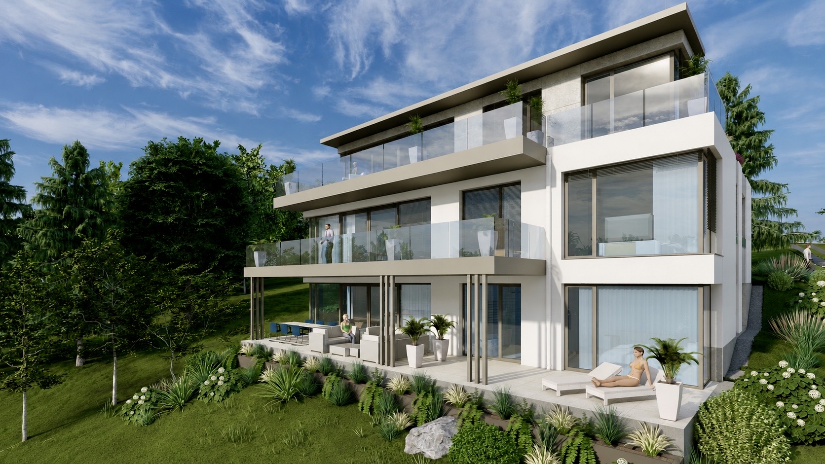 Brand-new apartment with panoramic Danube views